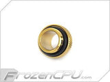 Bitspower Mini Dual G1/4" Male / Male Low Profile Fitting - True Brass (BP-TBWP-C42) - Digital Outpost LLC