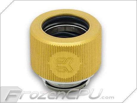 EK G1/4 12mm Solid Tube Compression Fitting - Gold ( EK-HDC Fitting 12mm G1/4 - Gold) - Digital Outpost LLC