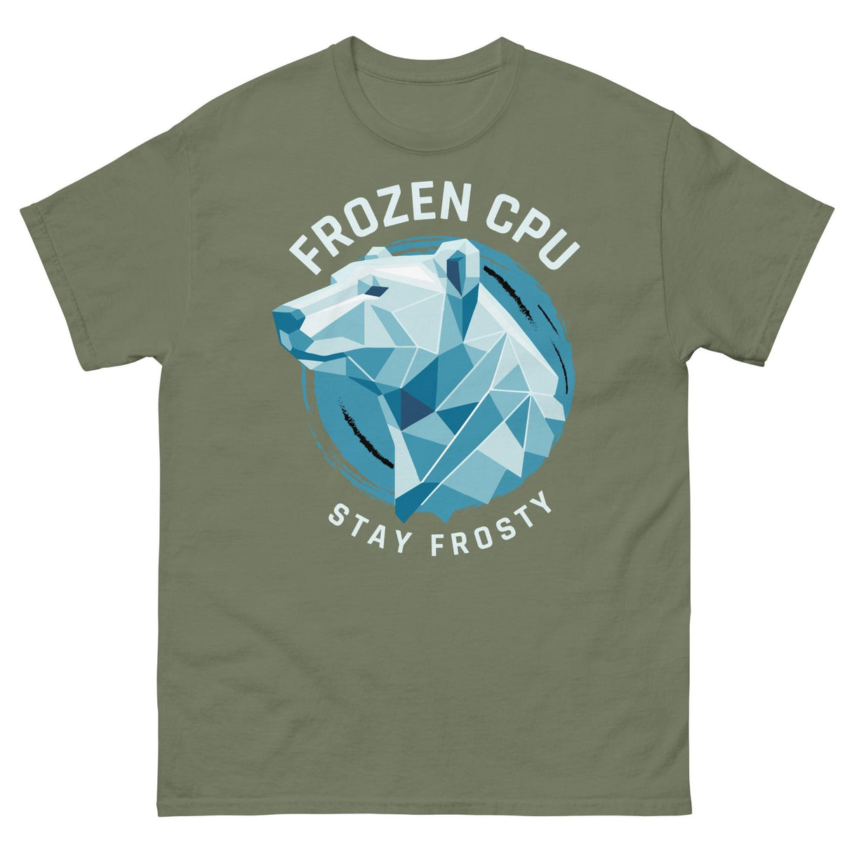 FrozenCPU Stay Frosty Circle T-Shirt - Digital Outpost LLC