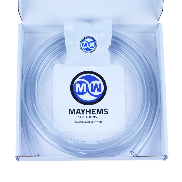 Mayhems - Premium Soft Tubing - Hyper Clarity PVC - High Transparency Version, 11mm (7/16") ID x 16mm (5/8") OD, 3m Length - Digital Outpost LLC