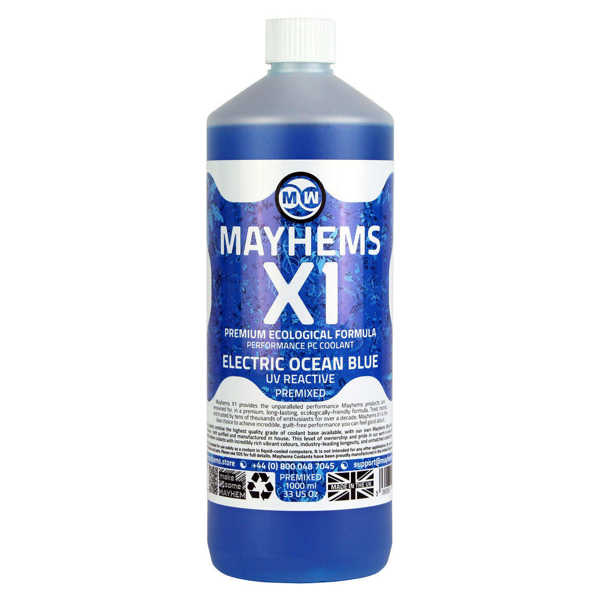 Mayhems - X1 Electric Ocean Blue 1L