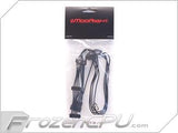 ModRight Black-Out Series 4-Pin Molex to 4x SATA Power Adapter Cable - 24" - Digital Outpost LLC
