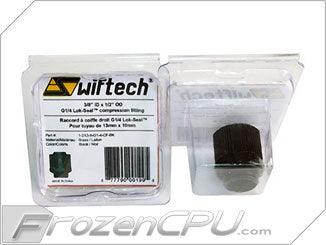 Swiftech Lok-Seal™ Compression Fitting G1/4 Thread - 3/8" ID x 1/2" OD - Black (1-2x3-8-G1-4-CF-BK) - Digital Outpost LLC