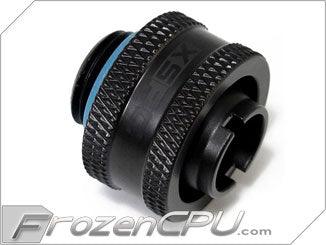 XSPC G1/4" to 7/16" ID, 5/8" OD Compression Fitting V2 for Soft Tubing, Matte Black - Digital Outpost LLC