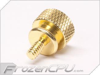 Bitspower 6-32 Thread Anodized Thumbscrew - 4 Pack - Gold (BP-ATSC632-GD) - Digital Outpost LLC