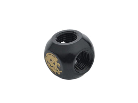 Bitspower G1/4" Matte Black T Adapter (BP-MBTMB) - Digital Outpost LLC