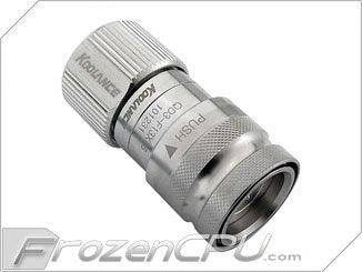 Koolance QD3 Quick Disconnect No-Spill Coupling, Female Compression for 13mm x 16mm (1/2in x 5/8in) (QD3-F13X16) - Digital Outpost LLC