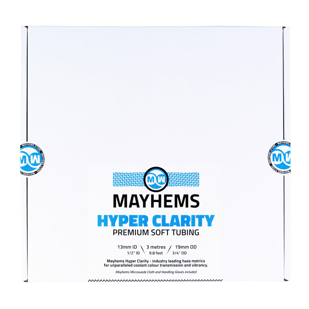 Mayhems - Premium Soft Tubing - Hyper Clarity PVC - High Transparency Version, 13mm (1/2") ID x 19mm (3/4") OD, 3m Length - Digital Outpost LLC